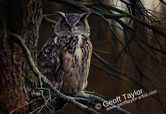 Eagle Owl in a Tree